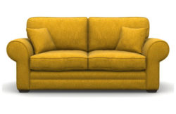 Heart of House Chedworth 2 Seater Fabric Sofa Bed - Mustard